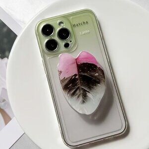 Leaf Phone Holder Stand 360°Rotating With Hand Grip Handle